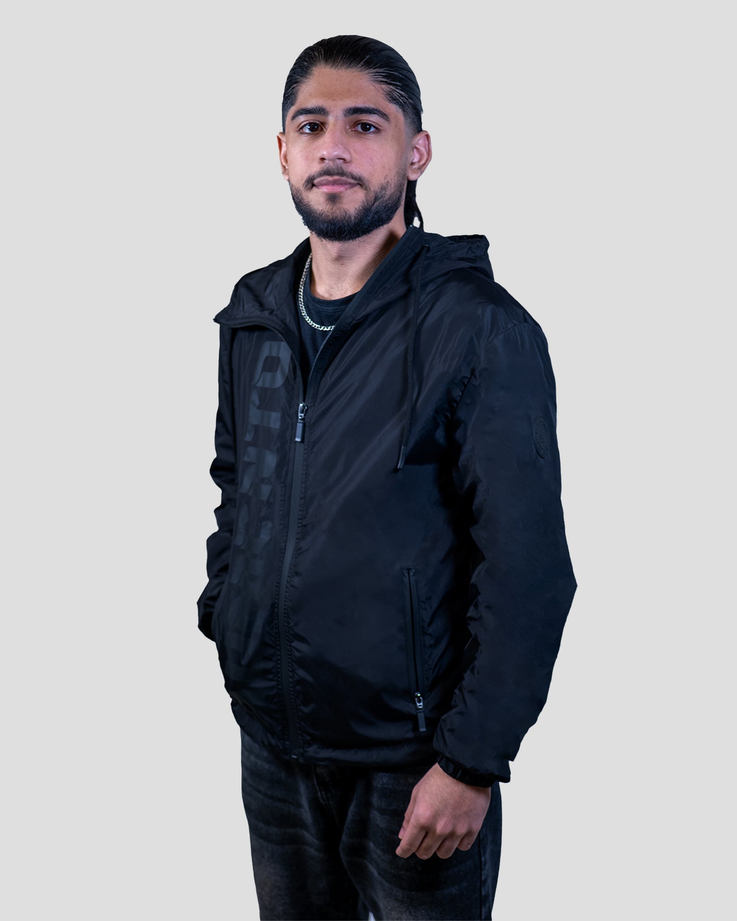 OG AUMENTO - BLACK ON BLACK WINDBREAKER